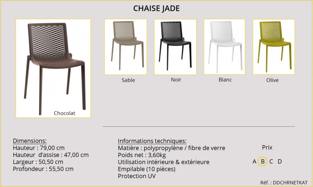 Rideaux Hôtels Chaise Jade DDCHRNETKAT