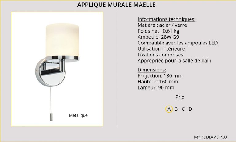 Applique Murale Maelle