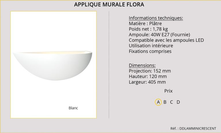 Applique murale Flora