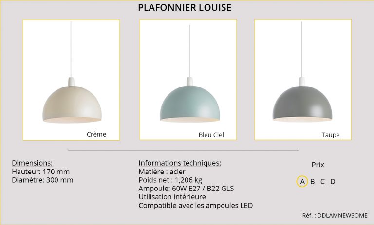 Plafonnier Louise