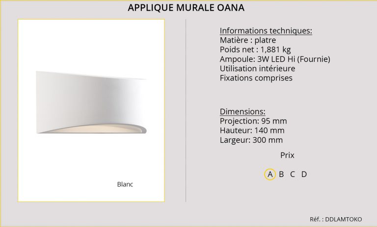 Applique Murale Oana