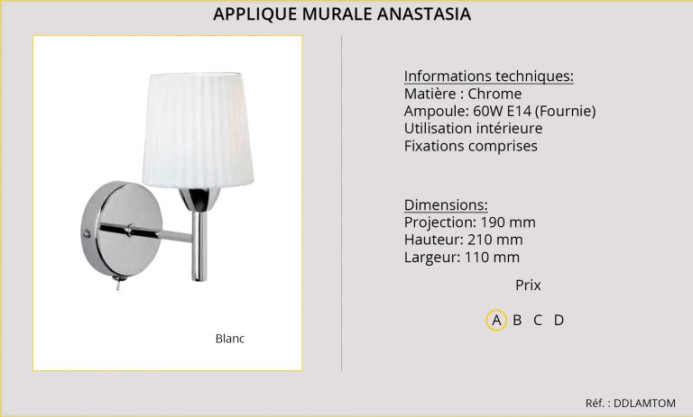 Applique Murale Anastasia