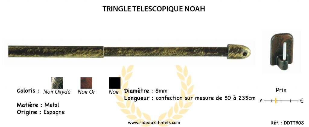 Tringle télescopique Noah