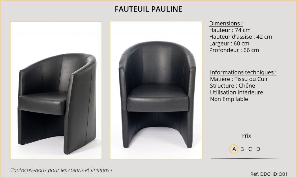 Fauteuil Pauline