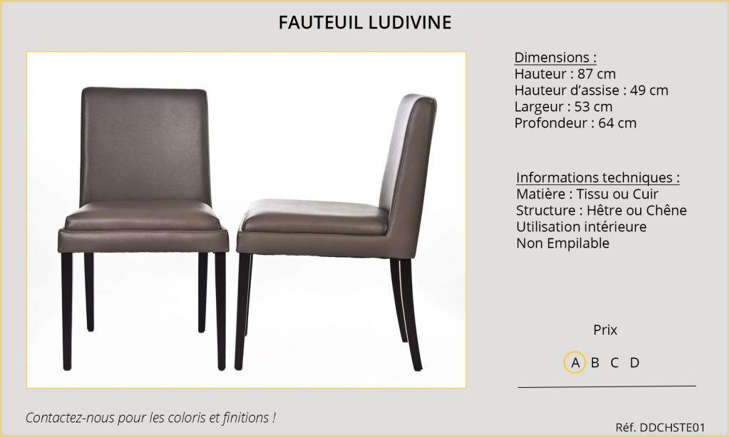 Fauteuil Ludivine