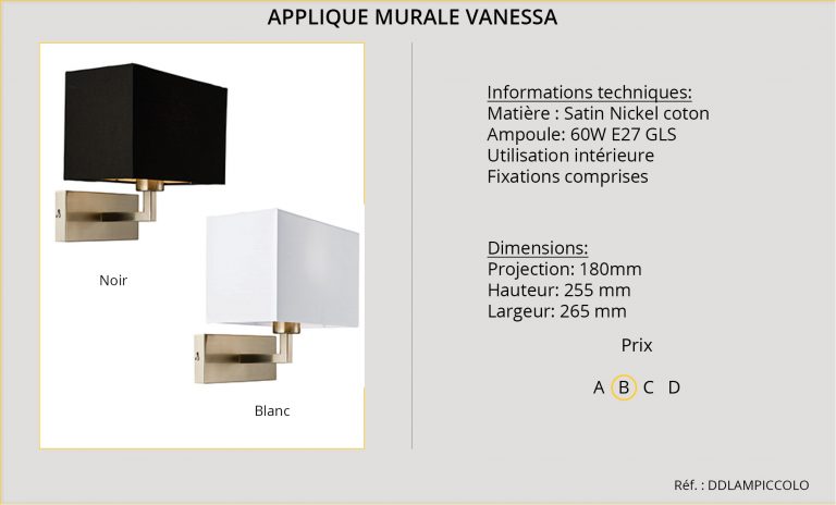 Applique Murale Vanessa