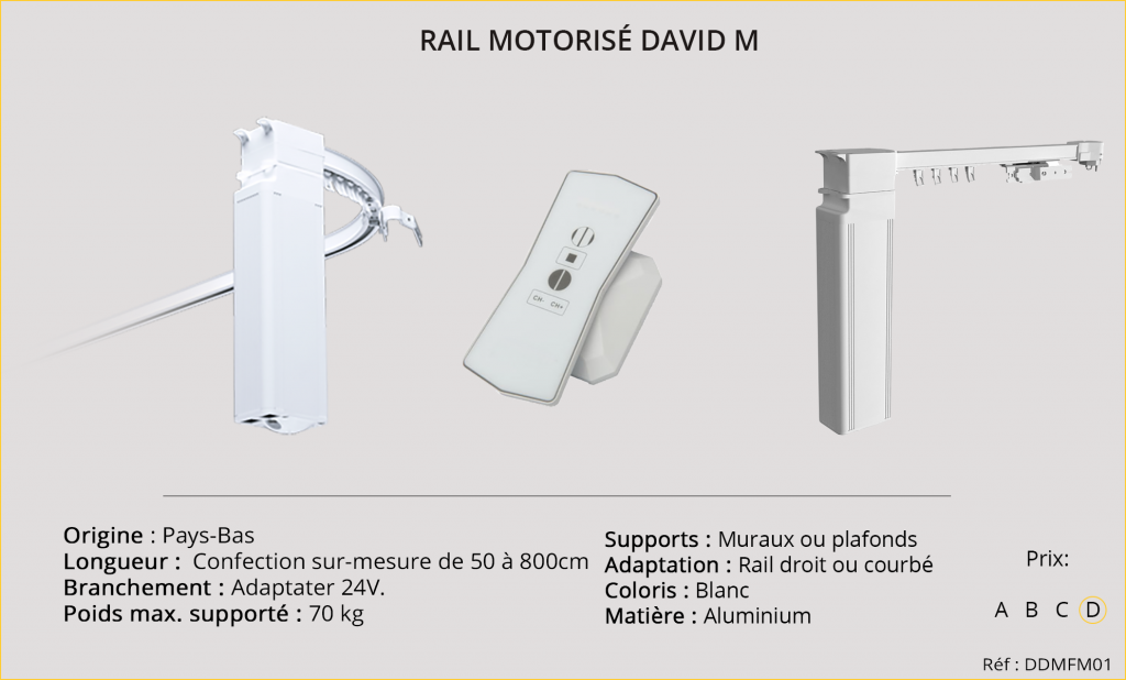 Rail motorisé hôtel