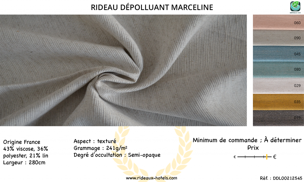 Fiche Produit Rideau Dépolluant Marceline