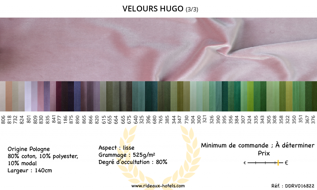 Fiche Produit Rideaux Velours Gamme Couleurs 3