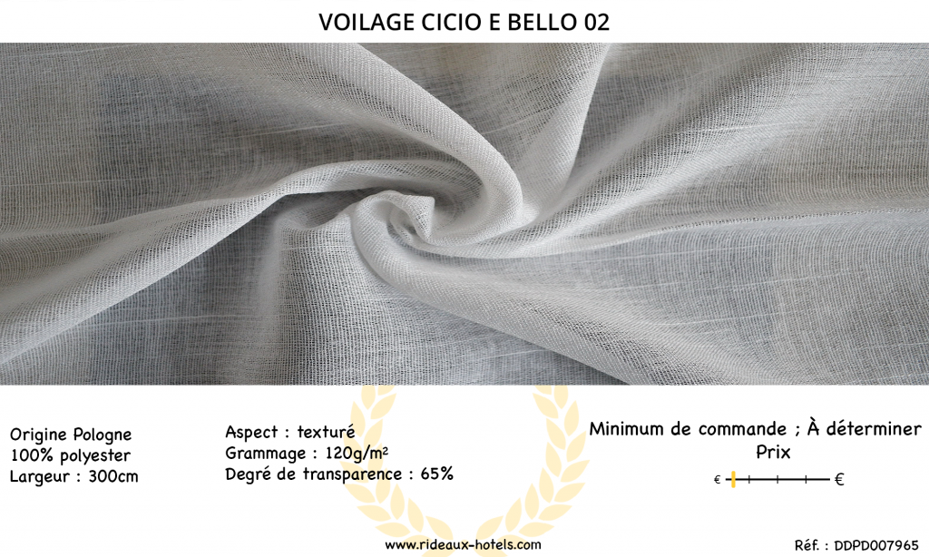 Fiche Produit Voilage Cicio e Bello 02