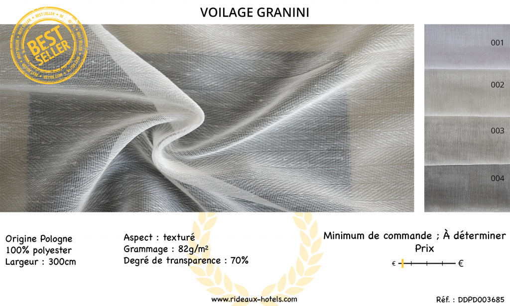 Fiche Produit Voilage Non Feu Granini