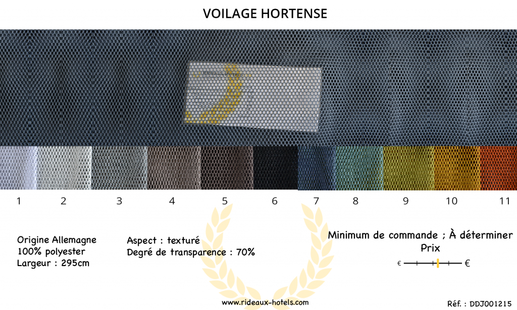 Fiche Produit Voilage Hortense