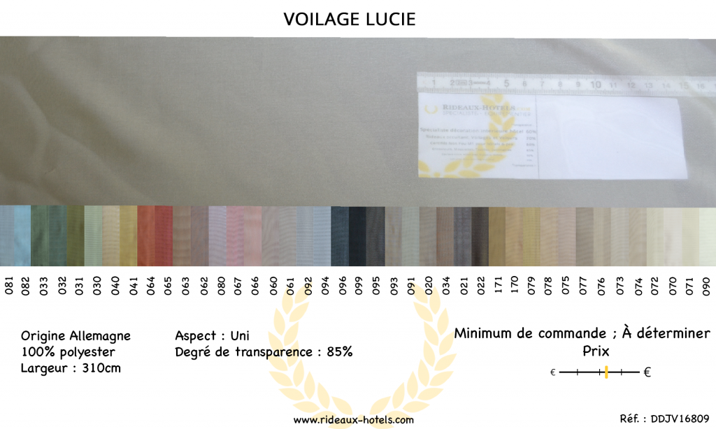 Fiche Produit Voilage Lucie