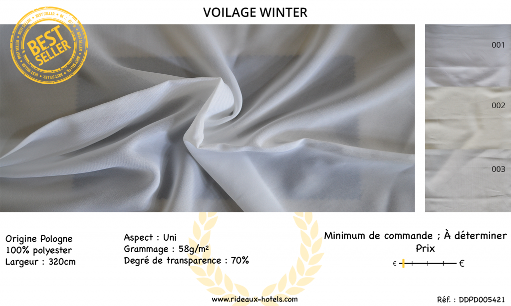 Fiche Produit Voilage Non Feu Winter