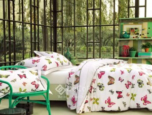 LTV001- Rideaux Hotels Professionnels linge d'hôtel lit draps non feu M1 