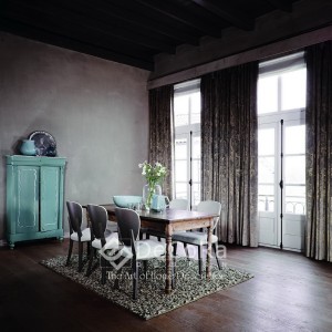 élégant rideaux anti-feu ignifugé 