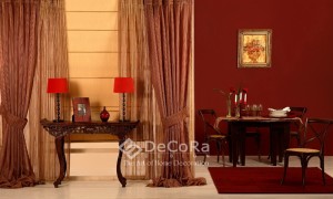 voilage ton sur ton rouge anti-feu ignifugé  