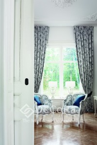 grand rideau anti-feu ignifugé à beau tombé    