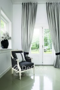 beau rideaux clair classique grand anti-feu ignifugé    