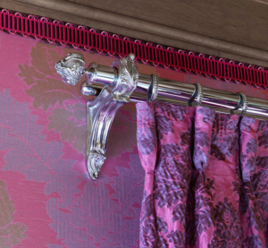 TRH008- Rideaux Hotels Professionnels rails tringles rideaux courbée overlap  