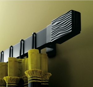 TRH014- Rideaux Hotels Professionnels rails tringles rideaux courbée overlap  