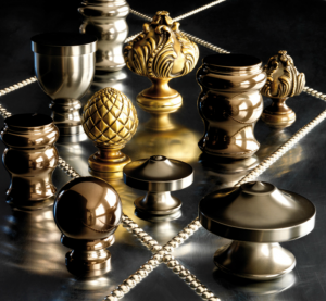 TRH017- Rideaux Hotels Professionnels rails tringles rideaux courbée overlap  