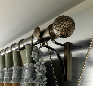 TRH020- Rideaux Hotels Professionnels rails tringles rideaux courbée overlap  