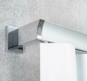 TRH021- Rideaux Hotels Professionnels rails tringles rideaux courbée overlap  