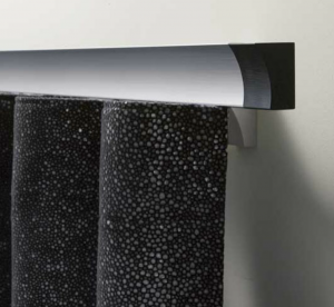 TRH022- Rideaux Hotels Professionnels rails tringles rideaux courbée overlap  