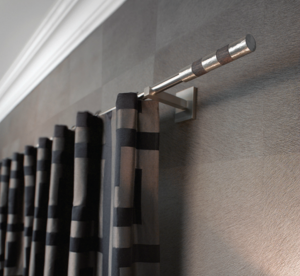 TRH024- Rideaux Hotels Professionnels rails tringles rideaux courbée overlap  